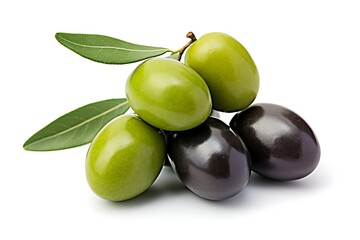 Obraz premium Olive isolated on white background