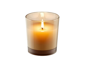 warm candle emits gentle glow, creating soothing atmosphere perfect for relaxation and ambiance. Ideal for home decor or special occasions
