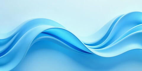 Obraz premium Smooth Currents A Flow of Soft Blue Waves