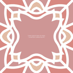 Series of beautiful retro vintage dusty pink mauve princess tiles colored glass for background, frame, page, cover, border, print, etc