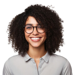 Obraz premium PNG Portrait glasses smiling adult.