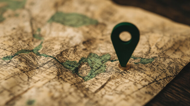 Exploring Unknown Territories With a Focus on a Marked Location on an Antique Map
