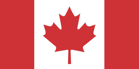 Canada national official symbol flag.