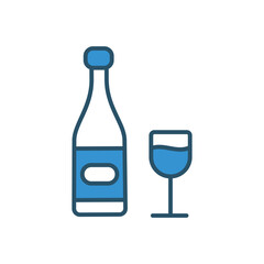 Wine vector icon stock ilustration