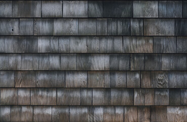 Close up of wooden tiles wall. texture background