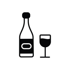 Wine vector icon stock ilustration