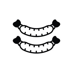 Sausage vector icon stock ilustration