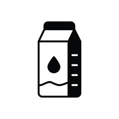 Milk Box vector icon stock ilustration