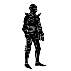 growling silhouette on white background vector