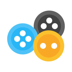 Buttons flat icon