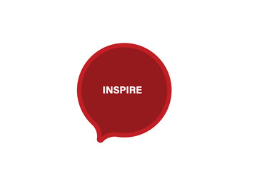 Printbutton web template,inspire Speech bubble, banner label

