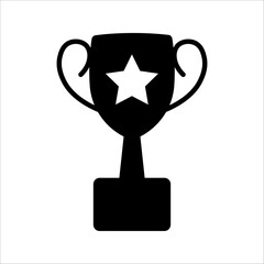 Trophy icon set. Trophy cup, winner cup, victory trophy icon. Gift symbol sign for web and mobile.