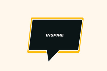 Printbutton web template,inspire Speech bubble, banner label

