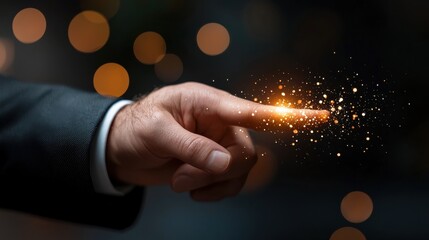 Sleek futuristic data analytics visualization with glowing elements and digital effects representing business intelligence technological advancement