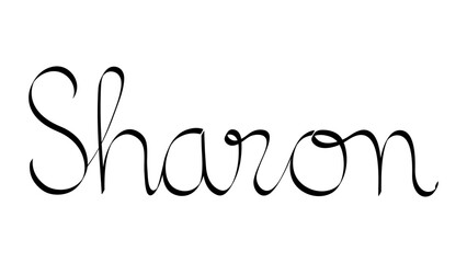 Black handwritten female name 