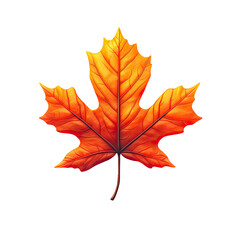 Fototapeta premium Stunning Autumn Maple Leaf Illustration