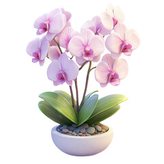Delicate Pink Orchid in Elegant Pot - A Stunning Floral Display