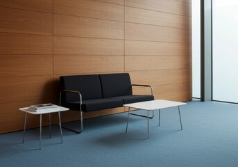 Modern Minimalist Waiting Area