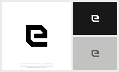Letter E Logo Template Design Vector Illustration. Initial E Logo.
