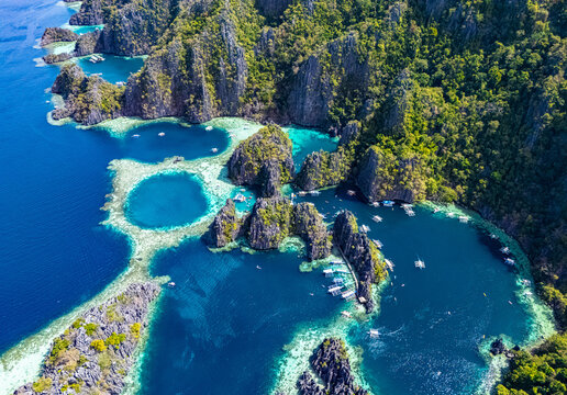 Twin Lagoon at Coron, Palawan, Philippines