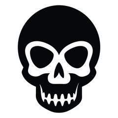 skull icon silhouette 