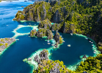 Twin Lagoon at Coron, Palawan, Philippines