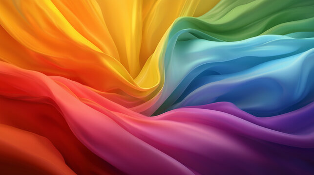 Abstract digital art inspired by aurora borealis. Iridescent colors, flowing forms, ethereal glow. Cosmic beauty in abstract.