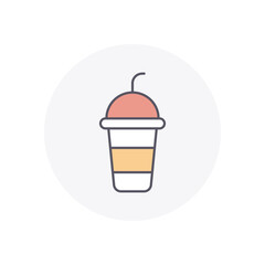 Smoothie vector icon stock illustration 