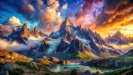 Surreal Alpine Dream Aiguille Verte