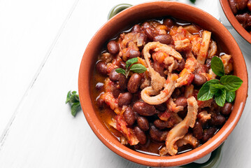 Trippa con fagioli alla romana, ricetta tipica della cucina italiana