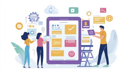 A graphic designer working on enhancing their UI/UX design skills, learning best practices for user-centered design and improving web and app interface