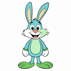 easter bunny with easter egg
