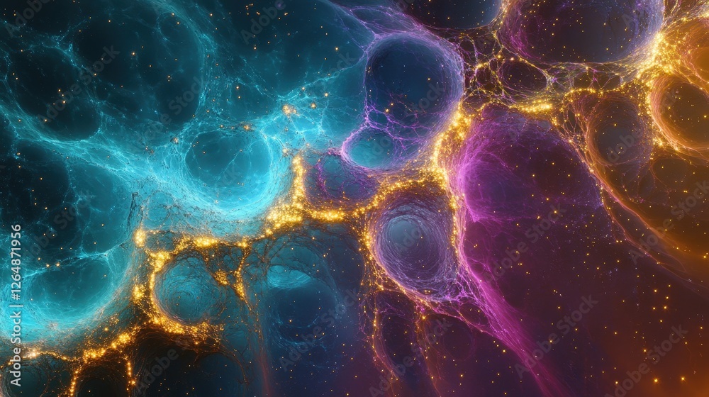 Poster proton collisions generating subatomic particles in a collider
