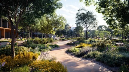 A green infrastructure initiative in cities to increase urban green spaces, promote biodiversity, and provide natural cooling to combat climate change