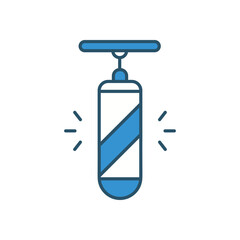 Punching Bag vector icon stock illustration
