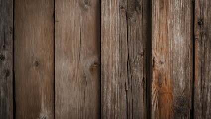 Fototapeta premium Textured wooden planks background in varying shades of brown with natural grain patterns suitable for copy space.