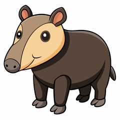animal, cartoon, illustration, mammal, hippo, vector, rhino, wild, rhinoceros, wildlife, safari, hippopotamus, fun, zoo, cute, art, pig, drawing, nature, happy, bear, horn, baby, character, funny