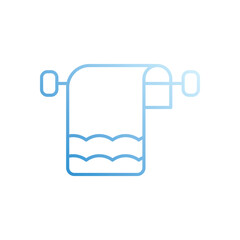 Fototapeta premium Towel vector icon stock illustration 