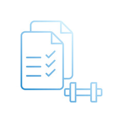 Fototapeta premium Plan vector icon stock illustration