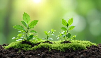 Eco-Friendly Business Strategies Infographic Featuring Renewable Energy, Recycling, and Carbon Footprint Reduction in Green and Earth Tones