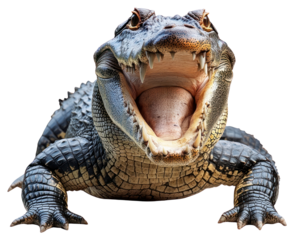 PNG Aligator roaring crocodile alligator reptile.