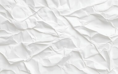 Obraz premium Crumpled White Paper Texture