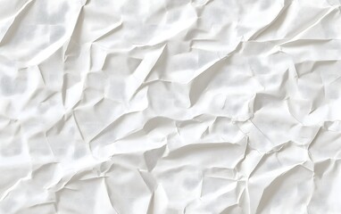 Obraz premium Crumpled White Paper Texture
