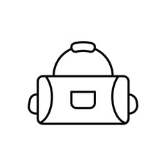 Gym Bag vector icon stock illustration