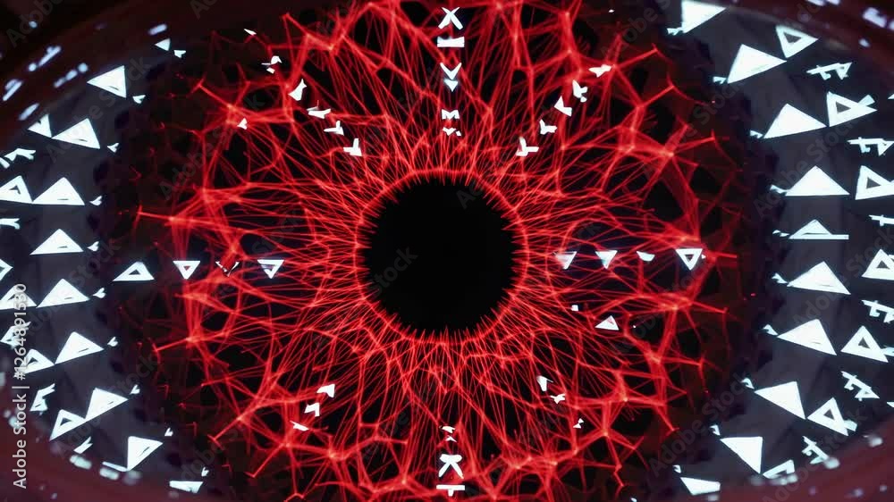 Poster vibrant visual patterns create mesmerizing effects in an immersive display of light and color
