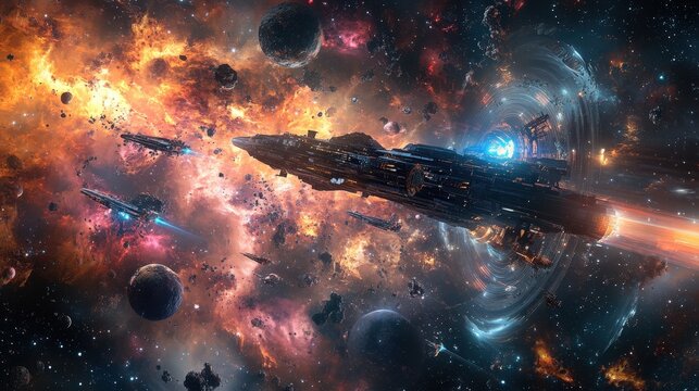 space exploration adventure where users pilot virtual spacecraft, explore distant planets, and engage in intergalactic missions