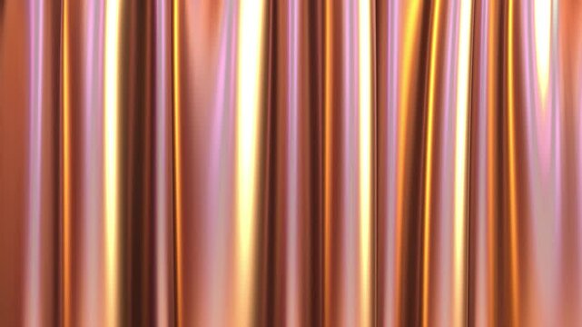 un rideau dor&eacute; recouvre l'image puis tombe - transition vid&eacute;o - rendu 3D
