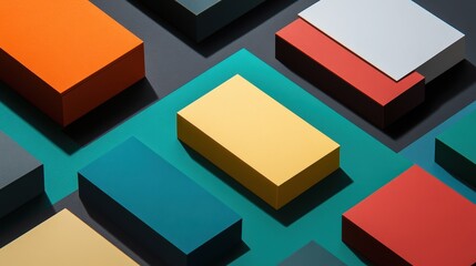 A modern business card design featuring clean lines, minimalistic typography, and a bold color scheme, perfectly embodying the brand s professional and innovative image