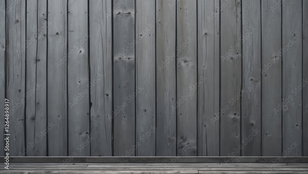 Fototapete gray wooden wall and floor with a rustic appearance suitable for background use with copy space.