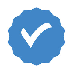 Profile Verified badge, Check and Social media account verification, accept, approved Verified badge icon set. vector illustration.
